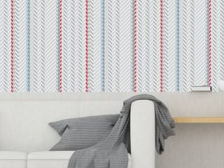 Papel de Parede, Housed - Wallpapers Housed - Wallpapers Murs & Sols minimalistes Fibre naturelle Bleu