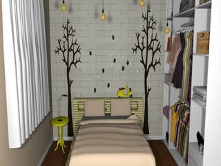 APARTAMENTO SUSTENTÁVEL PROJETO GREEN DESIGN, STUDIO SPECIALE - ARQUITETURA & INTERIORES STUDIO SPECIALE - ARQUITETURA & INTERIORES Modern style bedroom Marble Multicolored