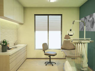 Marzan Dental Clinc, DW Interiors DW Interiors Gewerbeflächen Holz Grün