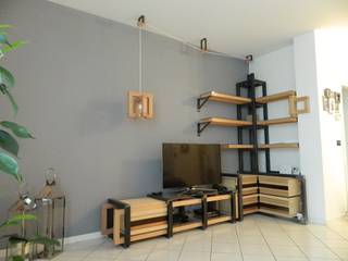 Arredo zono giorno TELARIA/FELE, manufatt manufatt Modern Living Room
