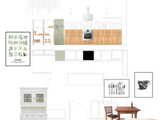 Wohnung in Landshut, Interior Design Solutions By Imma Galiana Interior Design Solutions By Imma Galiana ครัวบิลท์อิน