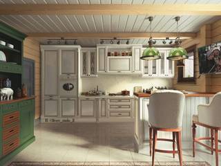 Кухня, Diveev_studio#ZI Diveev_studio#ZI Кухня в классическом стиле