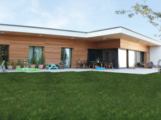 HAUS GLG, AL ARCHITEKT - in Wien AL ARCHITEKT - in Wien Bungalows Wood Wood effect