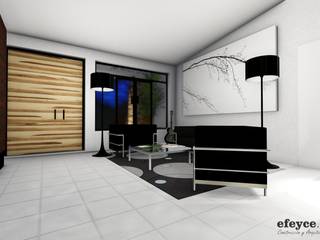 PROYECTO DE REMODELACION CASA A., efeyce efeyce Modern living room