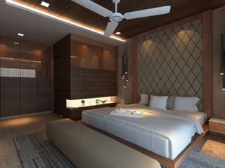 Ashish Rai Residence, Midas Dezign Midas Dezign Chambre asiatique