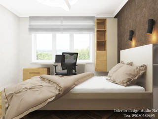 Дизайн интерьера комнаты для подростка, Студия дизайна Натали Студия дизайна Натали Minimalistische Schlafzimmer