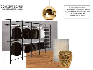 Suite Showroom - Douro Boutique, Catarina Piteira Pires - Design de interiores e de produto Catarina Piteira Pires - Design de interiores e de produto Closets industriais Metal