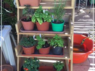 JARDIN ESCALONADO SEVILLA, Pequeños Proyectos Pequeños Proyectos Rustieke tuinen Hout Hout