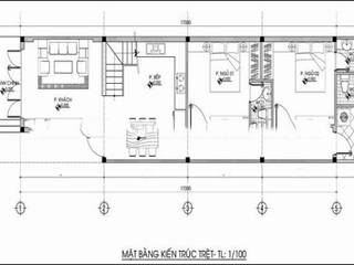 Nhà Phố 2 Tầng Đương Đại Diện Tích 5x20m, Công ty TNHH TK XD Song Phát Công ty TNHH TK XD Song Phát 獨棟房 銅/青銅/黃銅