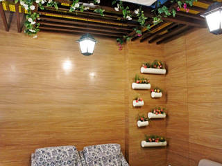 Lounge Decor at DLF 4, Gurugram, Grecor Grecor Moderne Wände & Böden