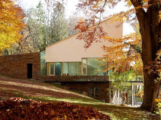 Villa am Seeufer, Atelier Lüps Atelier Lüps Minimalistyczne domy
