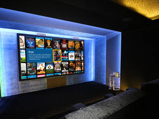 Sala de Cinema 9 Lugares, HOME Technology Designers HOME Technology Designers 모던스타일 미디어 룸