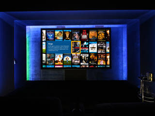 Sala de Cinema 9 Lugares, HOME Technology Designers HOME Technology Designers 모던스타일 미디어 룸