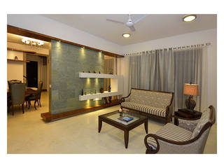 Residence Interiors for Mr.Shobit and Shesha, Ineidos Ineidos Modern living room