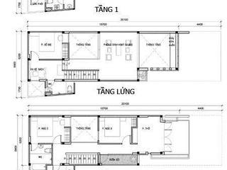 Nhà Ống 2 Tầng Thiết Kế Giản Dị Diện Tích 88m2, Công ty TNHH TK XD Song Phát Công ty TNHH TK XD Song Phát Detached home کاپر / کانسی / پیتل