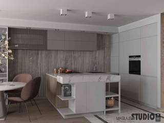 Weekendowy apartament w centrum Krakowa, MIKOŁAJSKAstudio MIKOŁAJSKAstudio ห้องครัว