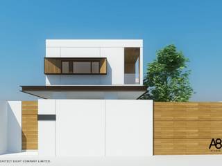 EN-COURT HOUSE : บ้าน 2 ชั้น ซอยประชาอุทิศ, A8 Design Studio A8 Design Studio