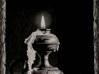 Pick Original “Candle Stand” Charcoal Painting from Indian Art Ideas! , Indian Art Ideas Indian Art Ideas ArtworkPictures & paintings