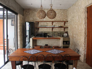 Villa Cherie, CO-TA ARQUITECTURA CO-TA ARQUITECTURA Rustikale Küchen