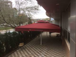 YÜZYIL HASTANESİ ŞEMSİYESİ, Akaydın şemsiye Akaydın şemsiye Commercial spaces Aluminium/Zinc Red