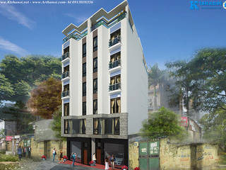 Thiết kế nhà phố 5x18m 7 tầng cho thuê căn hộ, Văn phòng kiến trúc Ktshanoi Văn phòng kiến trúc Ktshanoi