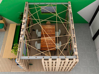 Recepção Greenpeace - SP, Atelier LAB Arquitetura Atelier LAB Arquitetura พื้นที่เชิงพาณิชย์ ไม้ Wood effect