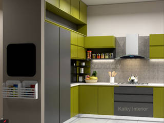 homify Built-in kitchens Plywood modular kitchen,handleless