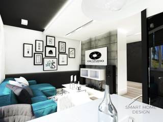 Salon w stylu nowoczesnym, Smart Home Design Smart Home Design 모던스타일 거실