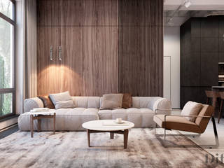 Лофт в Москве., Виталий Юров Виталий Юров Living room