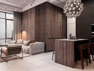 Лофт в Москве., Виталий Юров Виталий Юров Living room