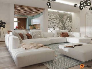 Morning coolness, Artichok Design Artichok Design Living room White