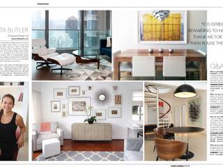 Feature in Home Journal Transitions, B Squared Design Ltd. B Squared Design Ltd. Salones de estilo moderno