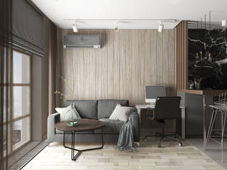 Апартаменты в ЖК Арт, EEDS дизайн студия Евгении Ермолаевой EEDS дизайн студия Евгении Ермолаевой Minimalist living room