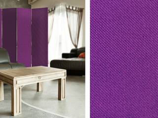 Kuszący ultrafiolet wg Pantone w dekoracjach wnętrza , Feeby.pl obrazy on line Feeby.pl obrazy on line Modern living room Textile Amber/Gold