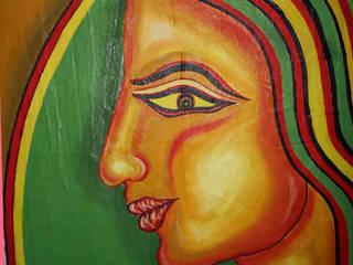 Avail “The veil of shame” Oil Painting by Shribas Adhikary, Indian Art Ideas Indian Art Ideas ArtworkPictures & paintings