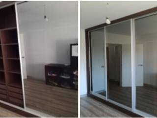 Armario puertas correderas efecto espejo, Almacén de Carpintería Gómez Almacén de Carpintería Gómez Minimalist bedroom