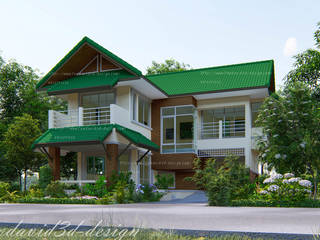 แบบบ้านต้นแสง, fewdavid3d-design fewdavid3d-design บ้านและที่อยู่อาศัย