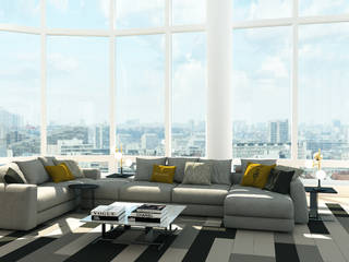 livingroom, olivia Sciuto olivia Sciuto Ruang Keluarga Modern
