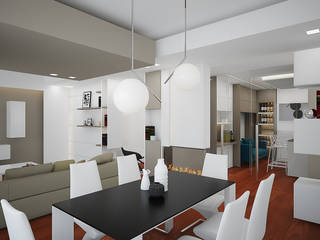 Apartment A, olivia Sciuto olivia Sciuto Livings modernos: Ideas, imágenes y decoración