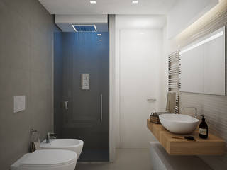 Apartment D, olivia Sciuto olivia Sciuto Kamar Mandi Modern