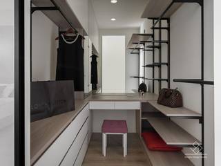 更衣室設計 極簡室內設計 Simple Design Studio Scandinavian style dressing room White