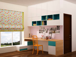 Kids study area homify Modern Study Room and Home Office