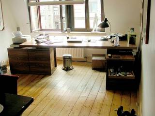 Köln. Neugestaltung eines Autorenbüros., schüller.innenarchitektur schüller.innenarchitektur Classic style study/office Wood Brown