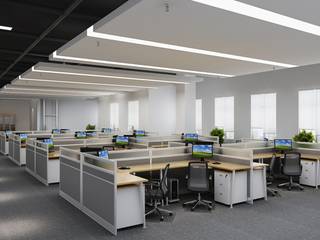 Commercial projects, Antarangni Interior p ltd Antarangni Interior p ltd Modern study/office Engineered Wood Transparent