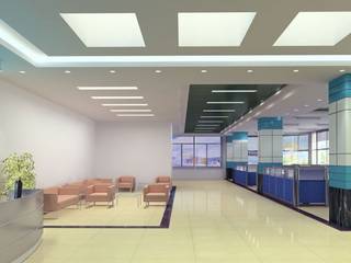 Commercial projects, Antarangni Interior p ltd Antarangni Interior p ltd Modern study/office Engineered Wood Transparent