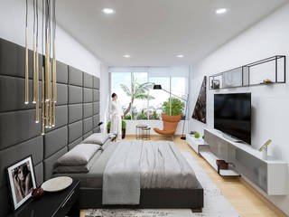 Apartamento de lujo , Homeshopper Homeshopper Dormitorios de estilo moderno