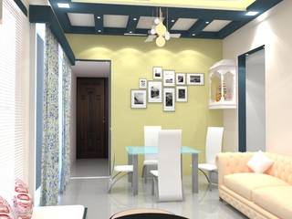 Shriyans Apartment Pune - Mr Ashish, DECOR DREAMS DECOR DREAMS モダンデザインの ダイニング