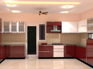 Amanora Park Pune - Pent House, DECOR DREAMS DECOR DREAMS モダンな キッチン