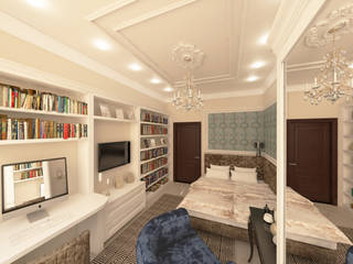 Quartos ecléticos por Мария Остроумова Eclético