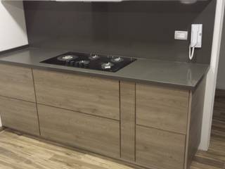 cocina integral moderna, kouken design kouken design Built-in kitchens Wood-Plastic Composite